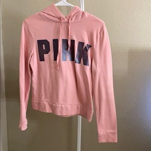 pink hoodie
